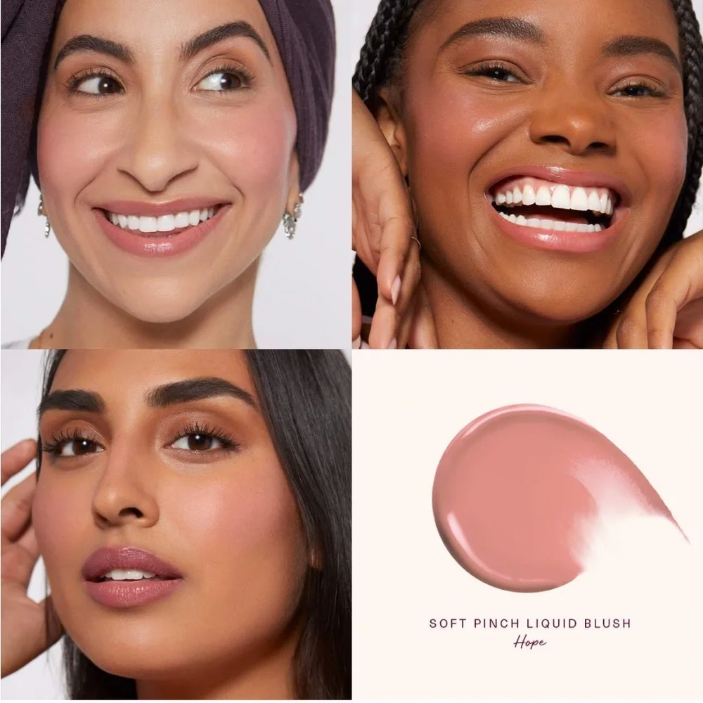 4/$30 Bundle Rare Beauty💄Soft Pinch Dewy Liquid Blush Hope Nude Mauve NIB